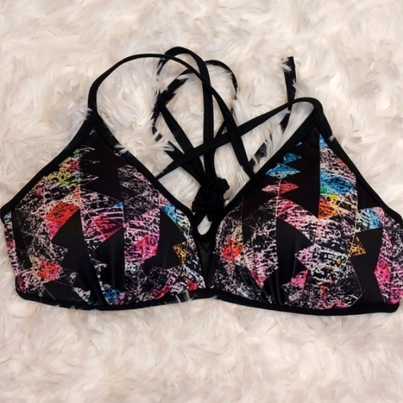 Hula Honey Other - HULA Honey bikini top, criss cross tie back padded cups size M